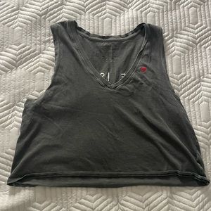 Cropped workout tank size small